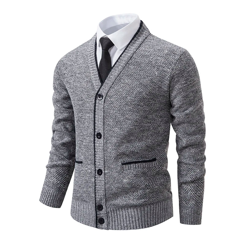 Cardigan Masculino Social Slim Fiorinni cinza