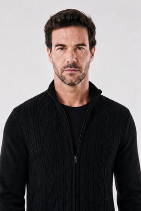 Cardigan Masculino Social de Tricô Leve