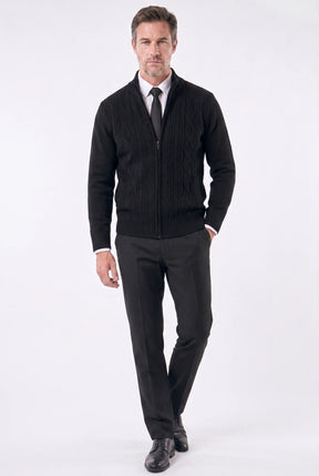 Cardigan Masculino Social de Tricô Leve