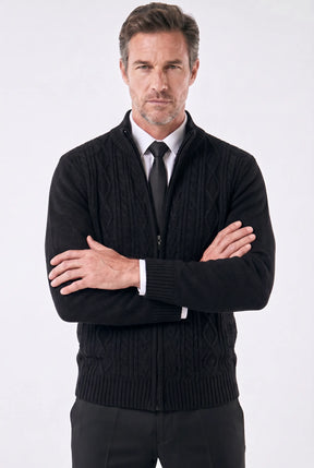 Cardigan Masculino Social de Tricô Leve