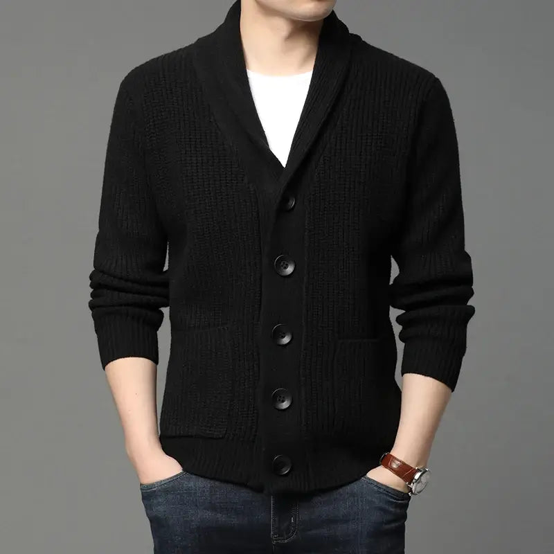 Cardigan Masculino Tricot Fiorinni preto