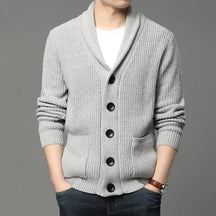 Cardigan Masculino Tricot Fiorinni cinza claro