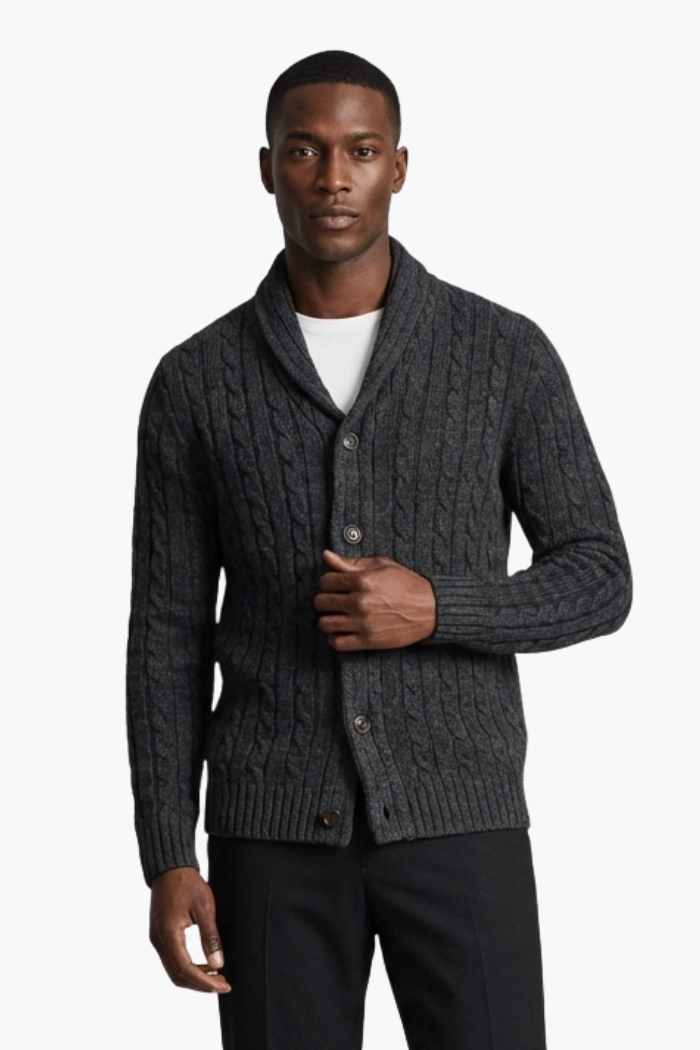 Cardigan Masculino em Algodão