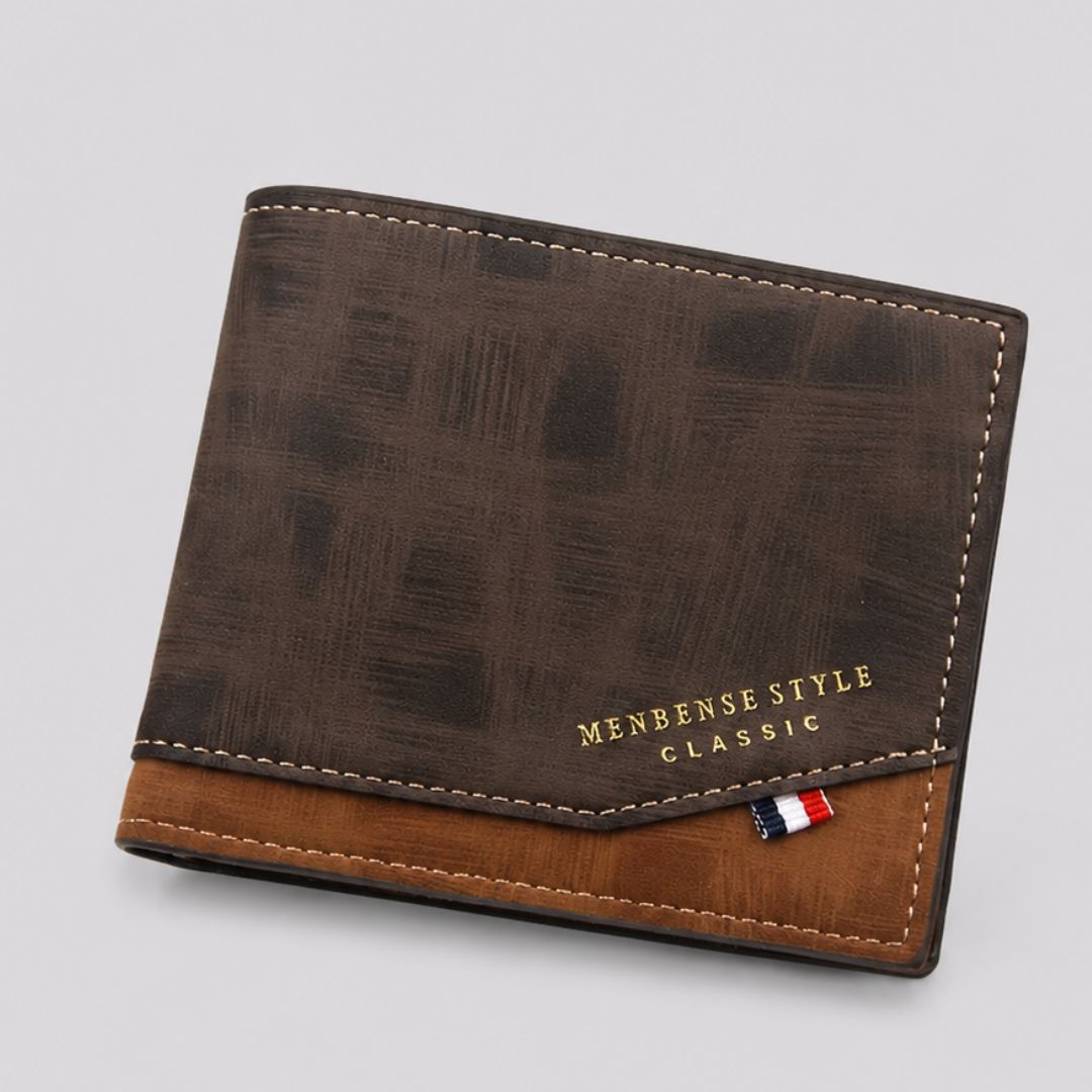 Carteira Masculina em Couro Classic cafe