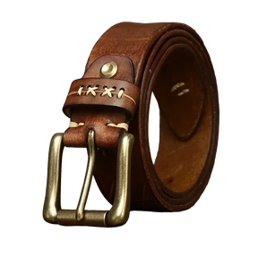 Cinto Masculino de Couro Fiorinni Vintage marrom