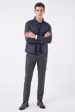 Colete Masculino Puffer Acolchoado com Zíper