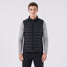 Colete Masculino Puffer Acolchoado com Zíper preto