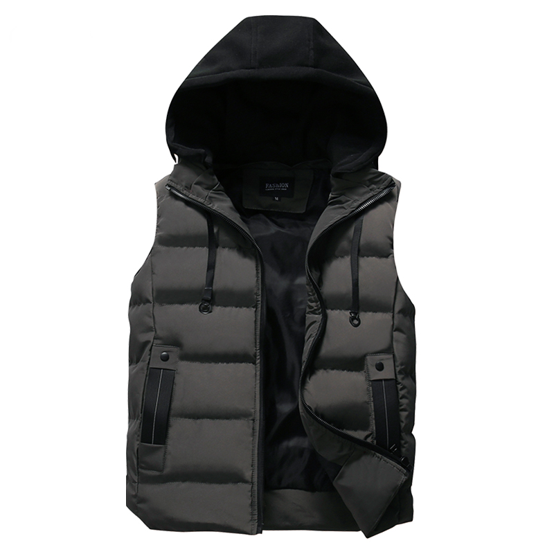 Colete Masculino Puffer Com Capuz Fiorinni Preto