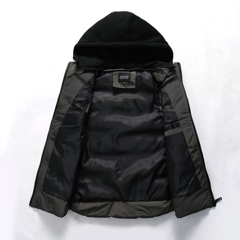 Colete Masculino Puffer Com Capuz Fiorinni Preto