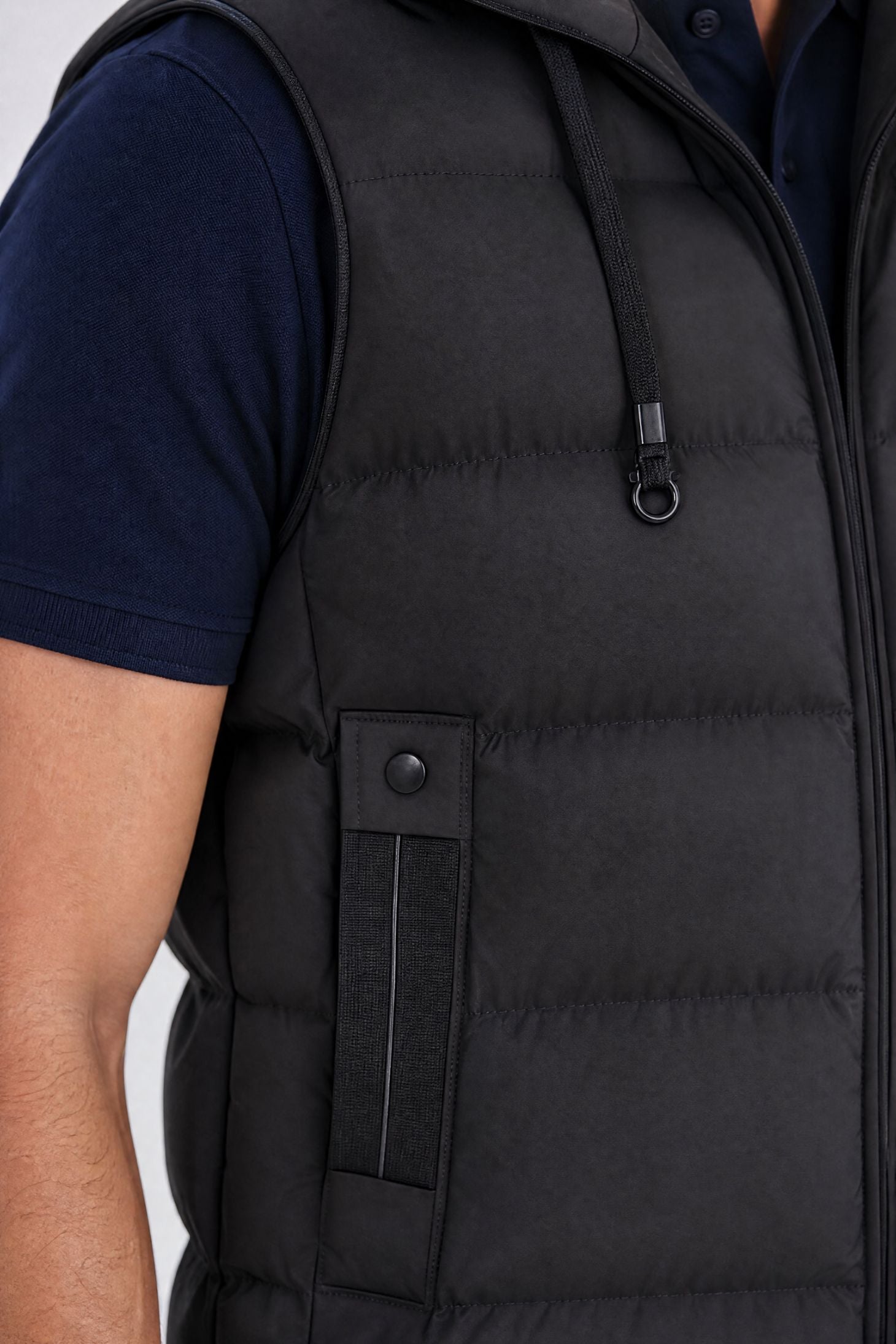 Colete Masculino Puffer com Capuz Norven