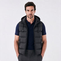Colete Masculino Puffer com Capuz Norven