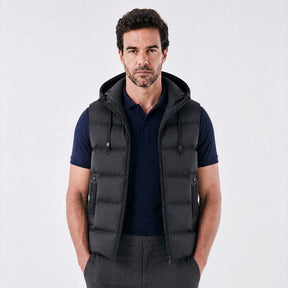 Colete Masculino Puffer com Capuz Norven