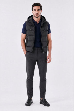 Colete Masculino Puffer com Capuz Norven