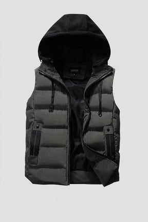 Colete Masculino Puffer com Capuz Norven