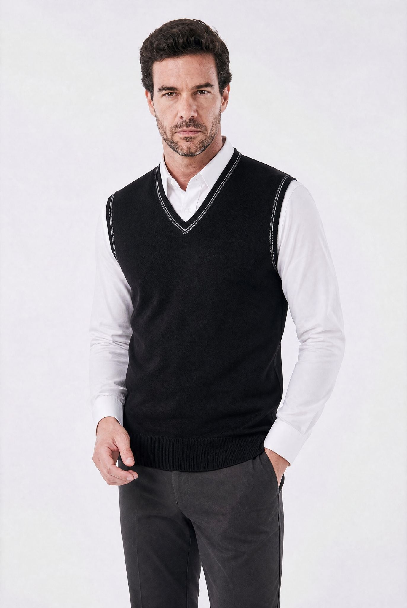 Colete Masculino Social Essentials de Alfaiataria Slim