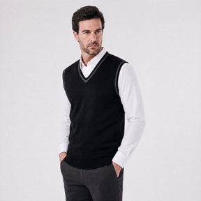 Colete Masculino Social Essentials de Alfaiataria Slim preto