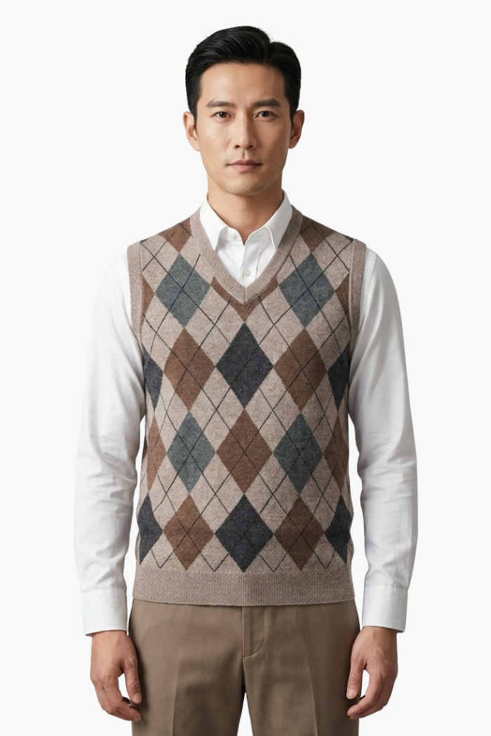 Colete Masculino Tricot Fiorinni Diamond