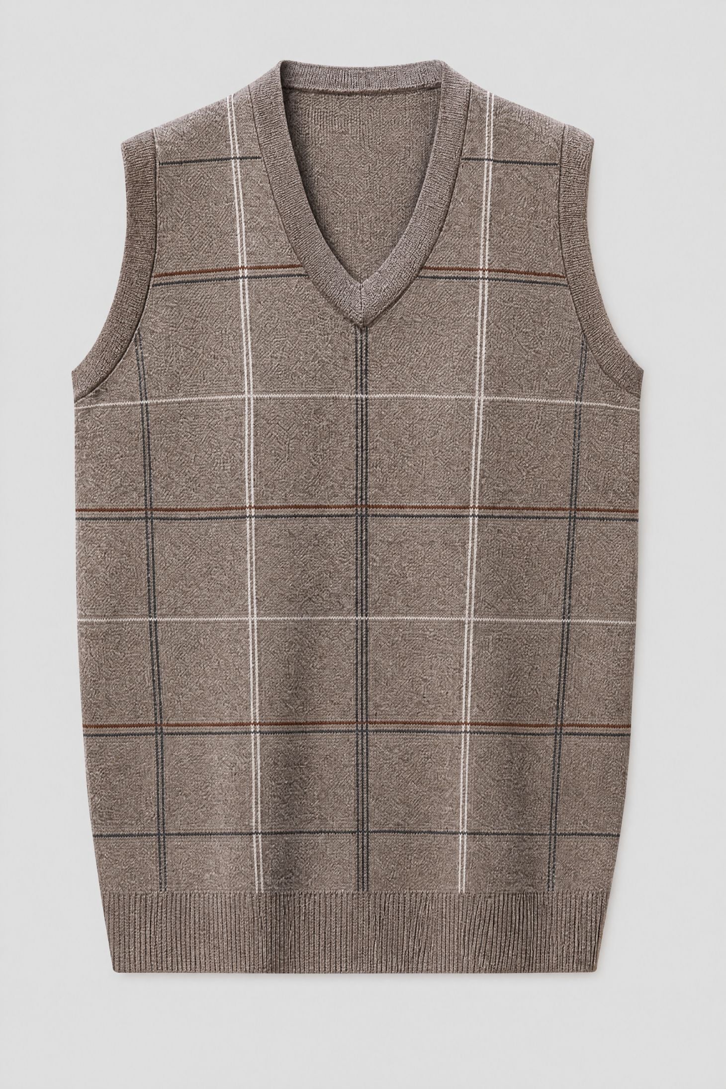 Colete Masculino Tricot com Estampa Geométrica Cassel