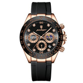 Relógio Masculino Fiorinni Chronotype Rosé Gold + Preto