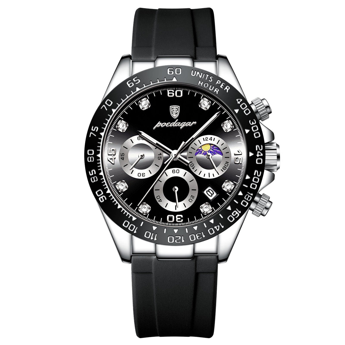Relógio Masculino Fiorinni Chronotype Silver Black