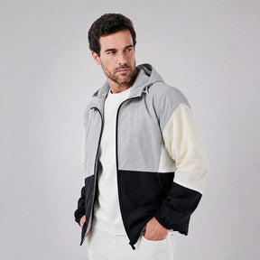 Jaqueta Corta Vento Masculina com Capuz preto