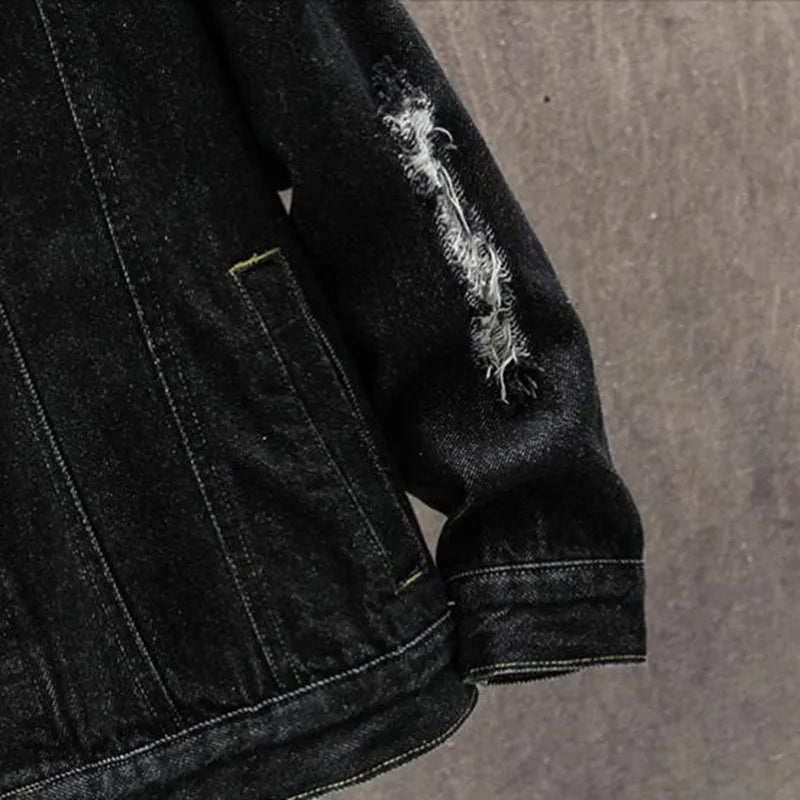 Jaqueta Jeans Masculina Fiorinni StreetWear - detalhes