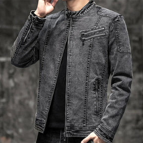 Jaqueta Jeans Masculina Fiorinni Vintage cinza escuro