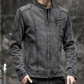 Jaqueta Jeans Masculina Fiorinni Vintage cinza escuro