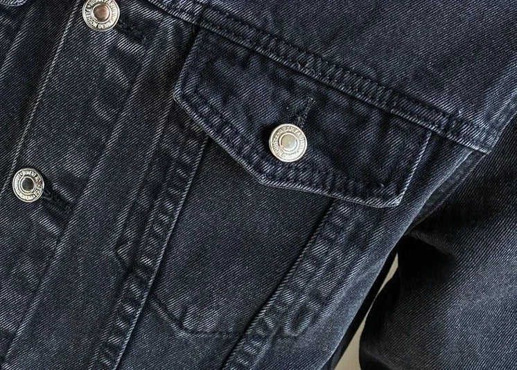 Jaqueta Jeans Masculina Fiorinni com Botões - detalhes