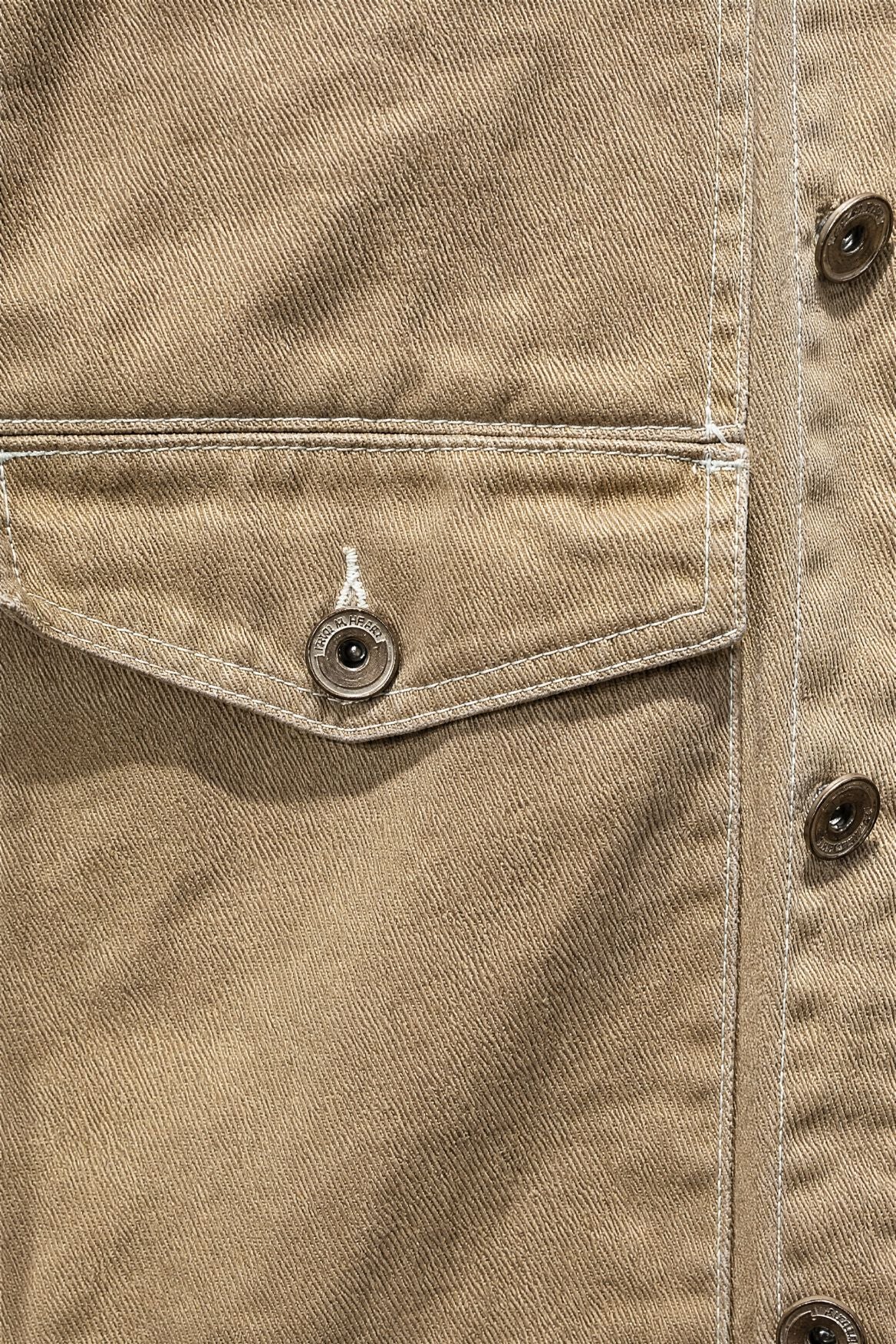 Jaqueta Jeans Masculina em Cáqui