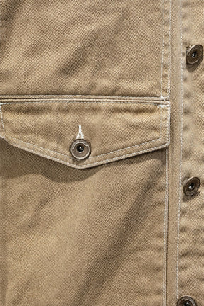 Jaqueta Jeans Masculina em Cáqui