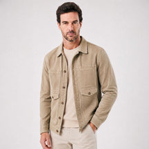 Jaqueta Jeans Masculina em Cáqui