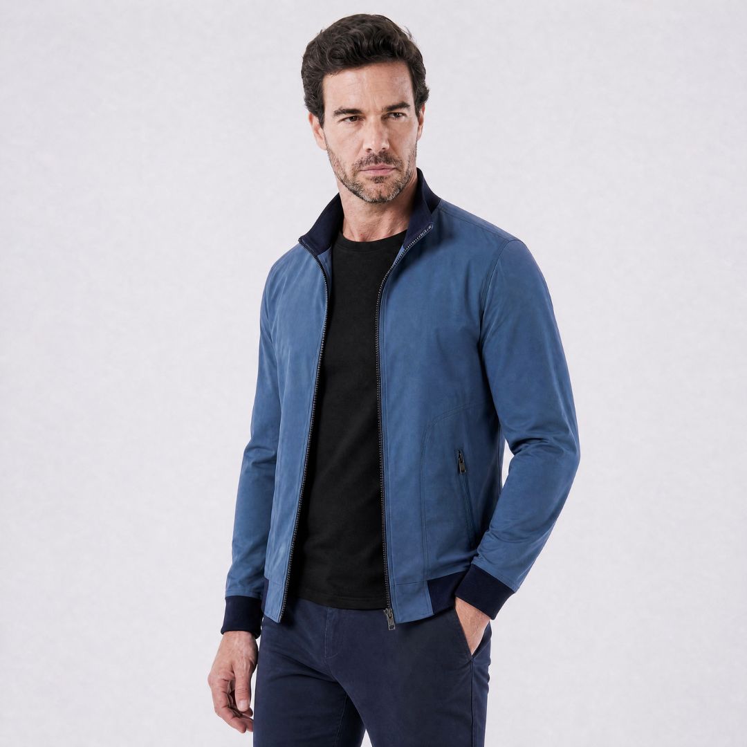Jaqueta Masculina Bomber com Forro Xadrez Clássico