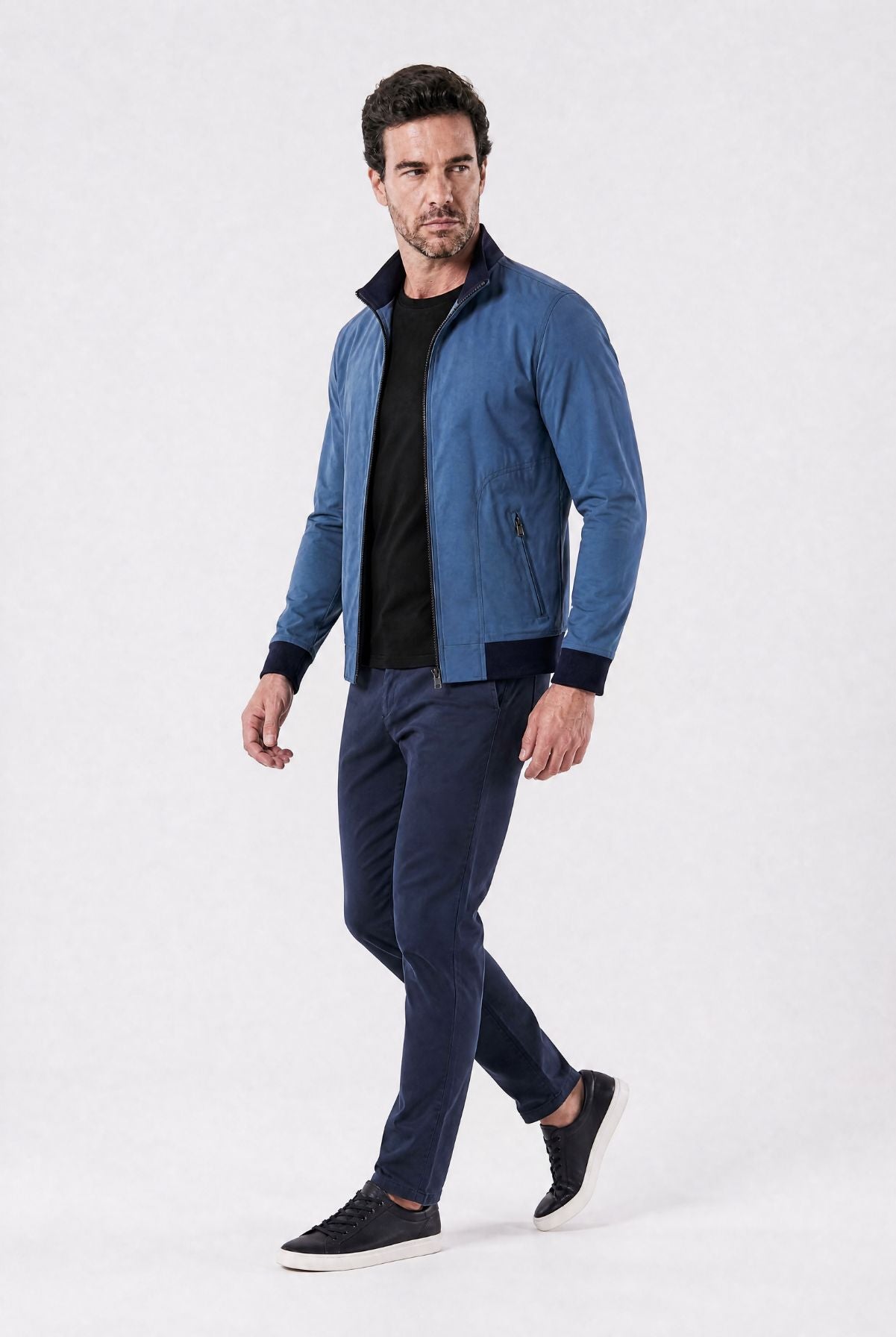 Jaqueta Masculina Bomber com Forro Xadrez Clássico