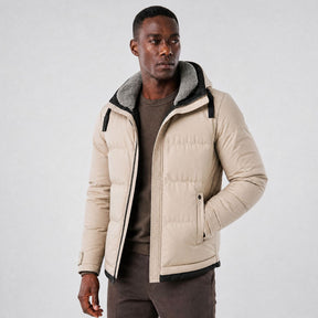 Jaqueta Masculina Puffer Ravero bege