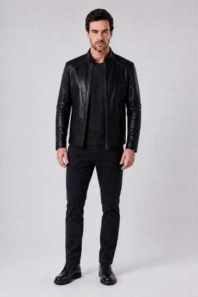 Jaqueta Masculina de Couro Keanu