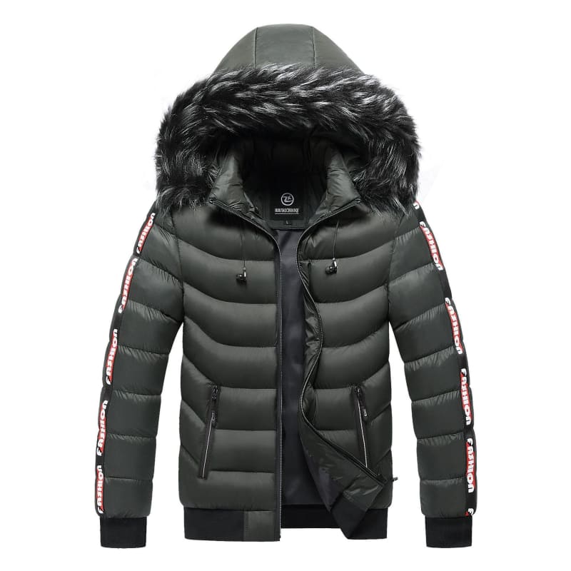 Jaqueta Puffer Masculina Capuz Forrado Fiorinni