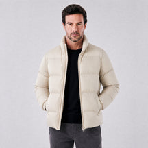 Jaqueta Puffer Masculina High Court off-white