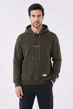 Moletom Masculino Oversized com Capuz e Bolso Canguru