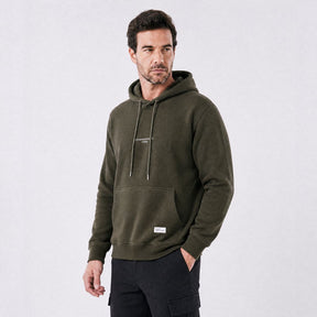 Moletom Masculino Oversized com Capuz e Bolso Canguru verde