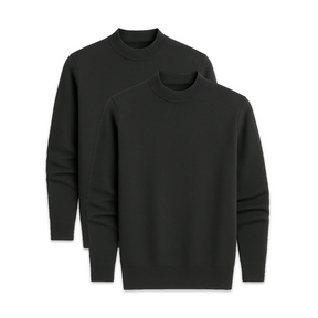Conjunto 2 Suéteres Básicos Fiorinni Preto e Preto