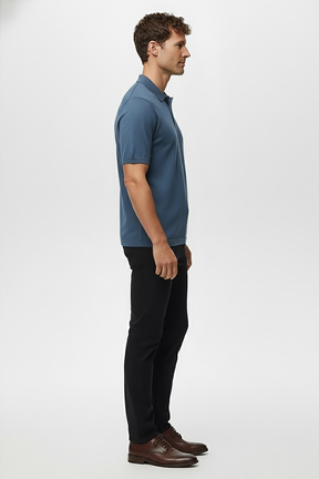 Camisa Polo Masculina em Seda Gelo Fiorinni