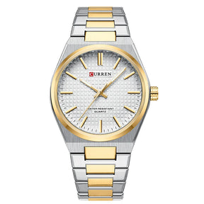 Relógio Masculino Fiorinni Carrera Gold White