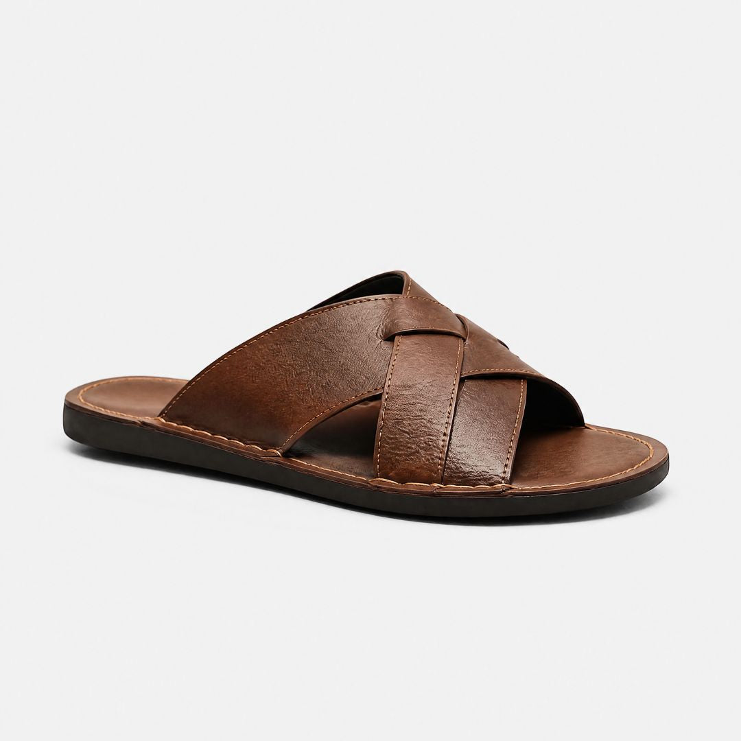Sandália Masculina Intreccio caramelo