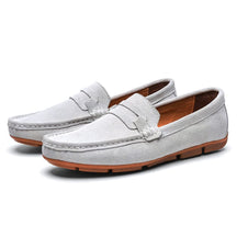 Sapato Mocassim Masculino de Camurça Fiorinni branco