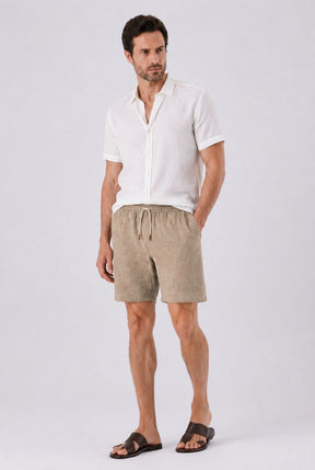 Short Masculinho em Linho Mykonos