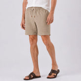 Short Masculinho em Linho Mykonos bege