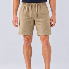 Short Masculino em Linho Riviera caqui