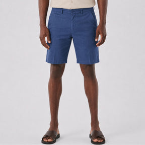 Short Masculino em Linho Winston azul marinho