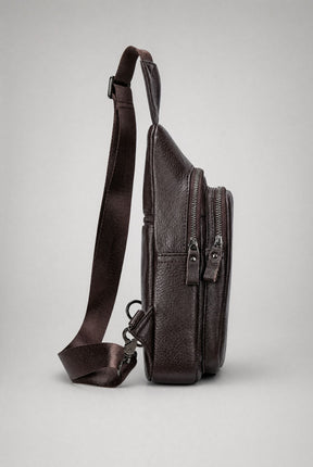 Shoulder Bag Masculina em Couro Hanoi
